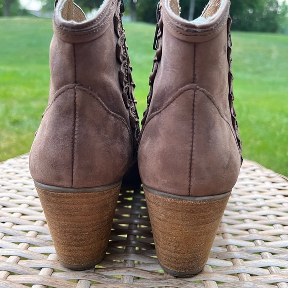 Musse & Cloud Booties Womens 9 Brown Leather Western Boho Ankle Boots Athya - Picture 7 of 11